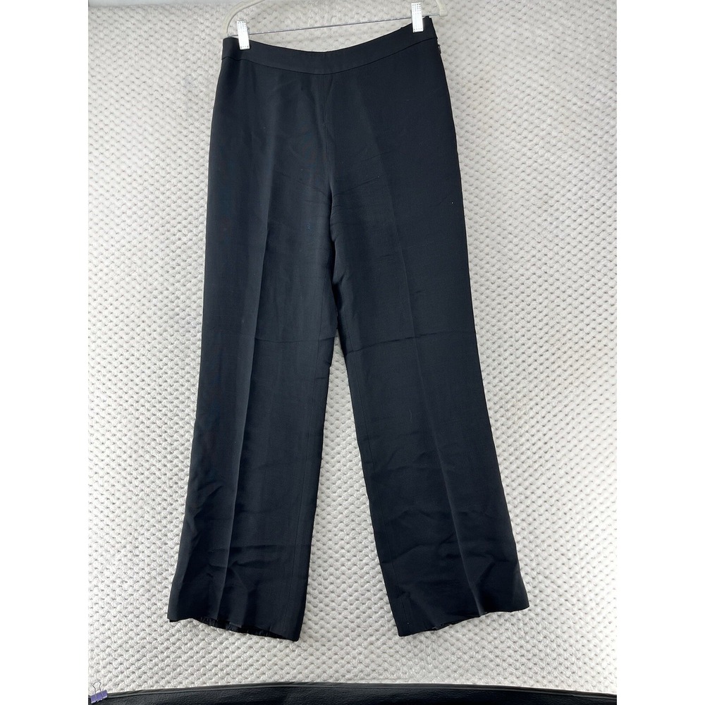 Etcetera Black Dress Pants Wide Leg Career Casual‎ Lined Classic Size 8